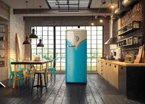 Special Edition Retro koelkast met vriesvak RBT154BLA | ETNA
